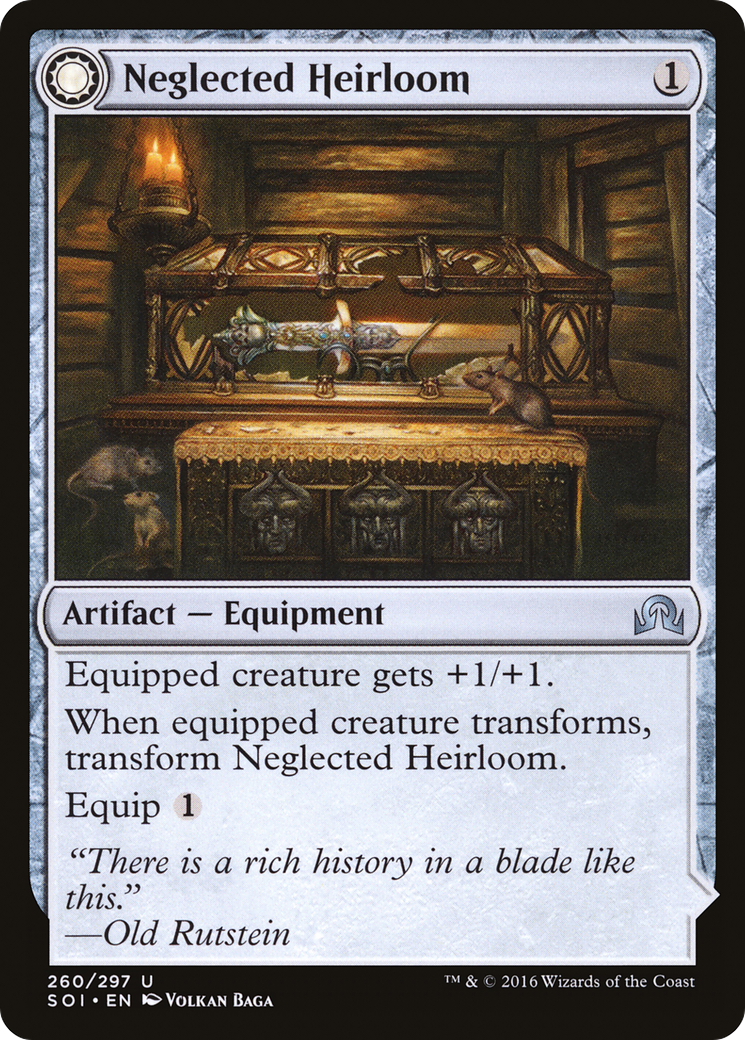 Neglected Heirloom (SOI-260) - Shadows over Innistrad: (Double Faced Transform)