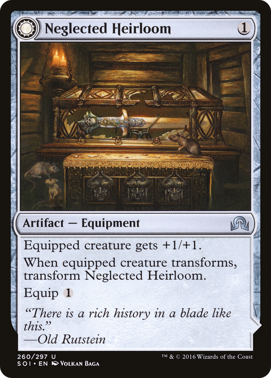 Neglected Heirloom (SOI-260) - Shadows over Innistrad: (Double Faced Transform)