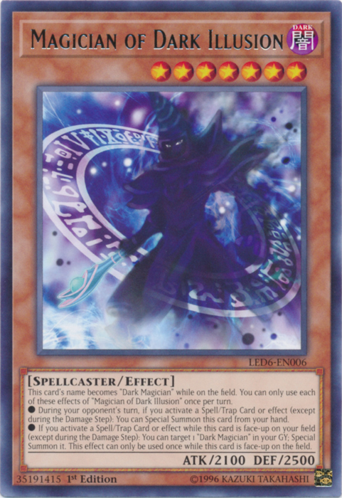 Magician of Dark Illusion [LED6-EN006] Rare | The CG Realm