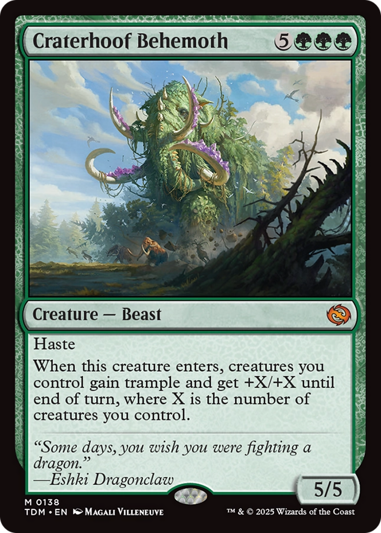 Craterhoof Behemoth [Tarkir: Dragonstorm] | The CG Realm