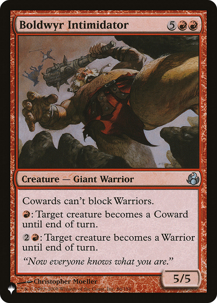 Boldwyr Intimidator [The List] | The CG Realm