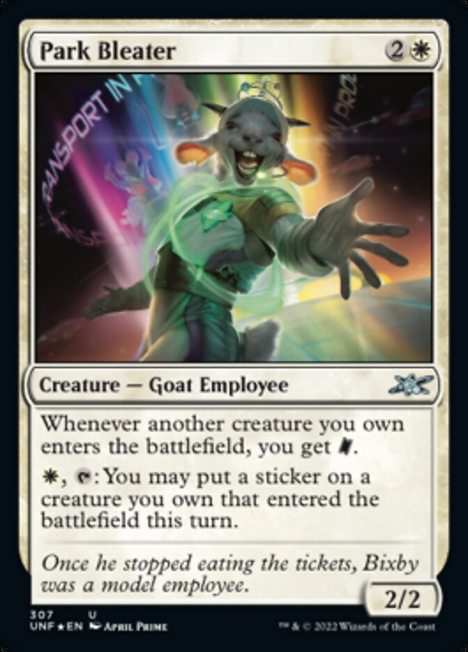 Park Bleater (Galaxy Foil) [Unfinity] | The CG Realm