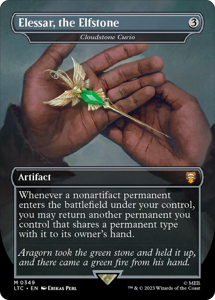 Elessar, the Elfstone - Cloudstone Curio (Surge Foil) [The Lord of the Rings: Tales of Middle-Earth Commander] | The CG Realm