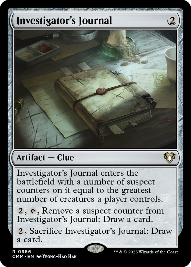 Investigator's Journal [Commander Masters] | The CG Realm