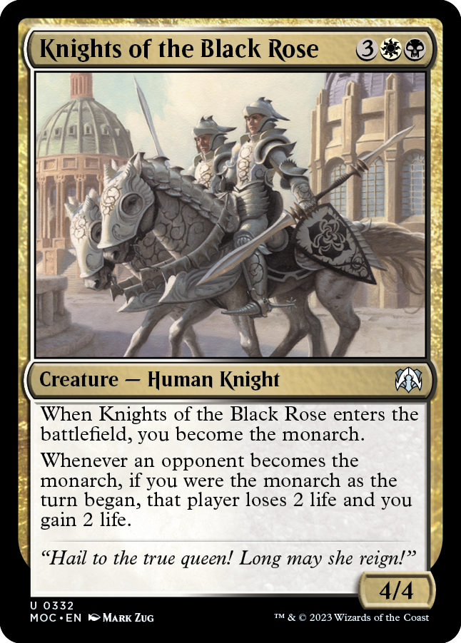 Knights of the Black Rose [March of the Machine Commander] | The CG Realm