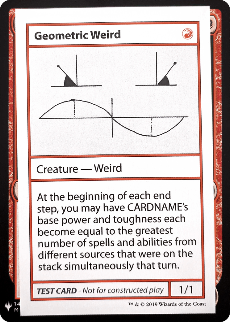Geometric Weird (CMB1-) - Mystery Booster Playtest Cards 2019