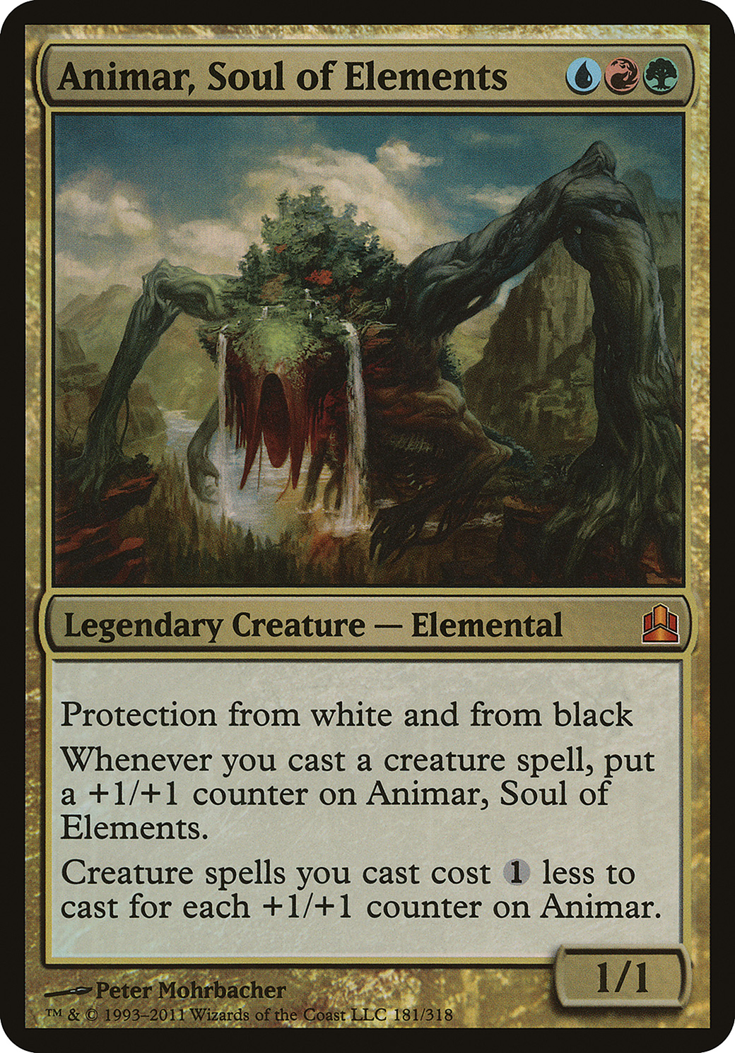 Animar, Soul of Elements (Commander) (OVER-181) - Commander 2011 Oversized Foil