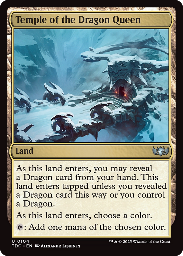 Temple of the Dragon Queen [Tarkir: Dragonstorm Commander] | The CG Realm