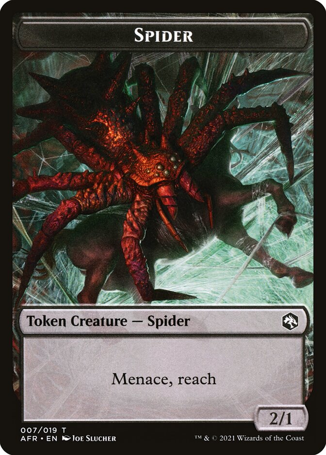 Spider // Guenhwyvar Double-Sided Token [Dungeons & Dragons: Adventures in the Forgotten Realms Tokens] | The CG Realm
