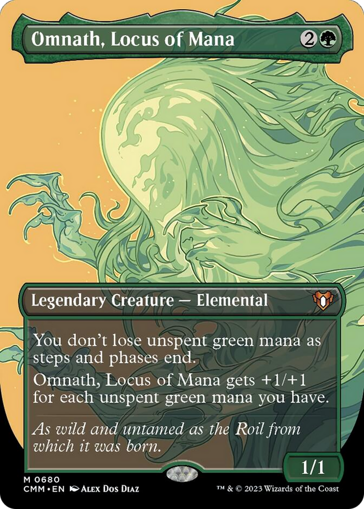 Omnath, Locus of Mana (Borderless Profile) [Commander Masters] | The CG Realm