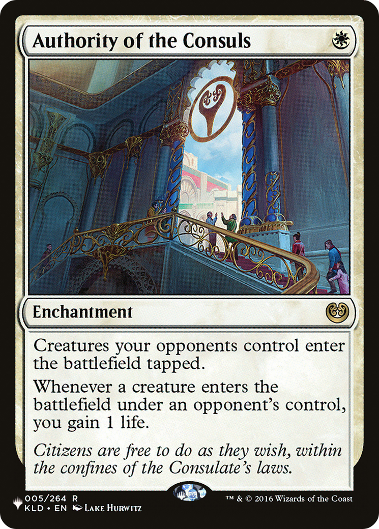 Authority of the Consuls (LIST-KLD-5) - The List