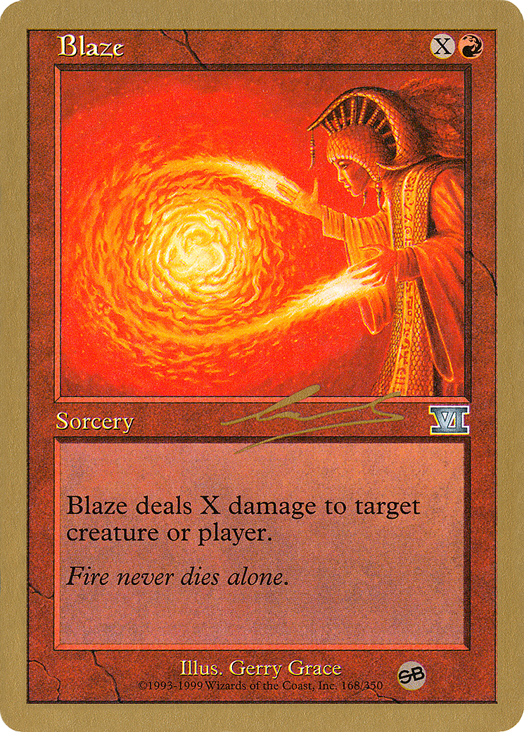 Blaze - 2000 Nicolas Labarre (6ED) (SB) (WCD-) - World Championship Decks 2000