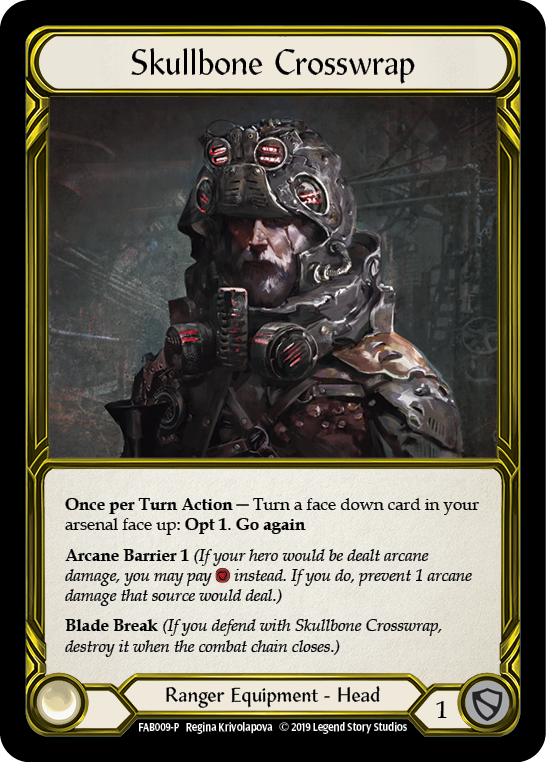 Skullbone Crosswrap [FAB009-P] (Promo)  1st Edition Cold Foil - Golden | The CG Realm