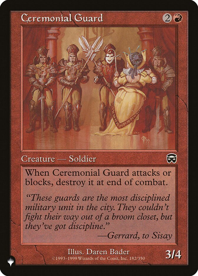 Ceremonial Guard [The List] | The CG Realm