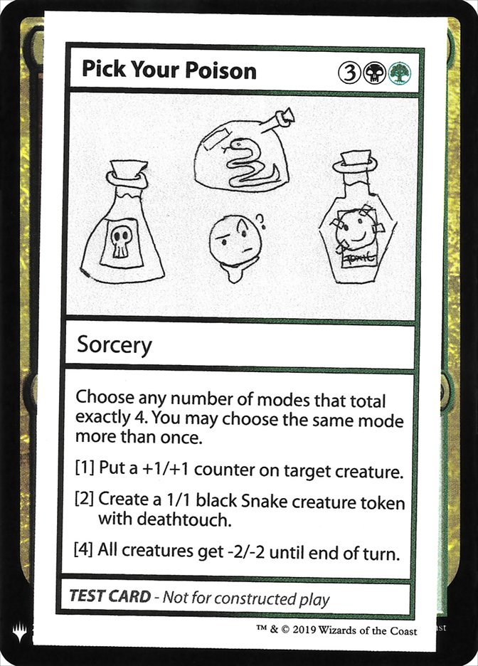 Pick Your Poison [Mystery Booster Playtest Cards] | The CG Realm