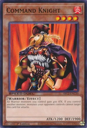 Command Knight (SBC2-ENC10) - Speed Duel: Battle City Finals 1st Edition