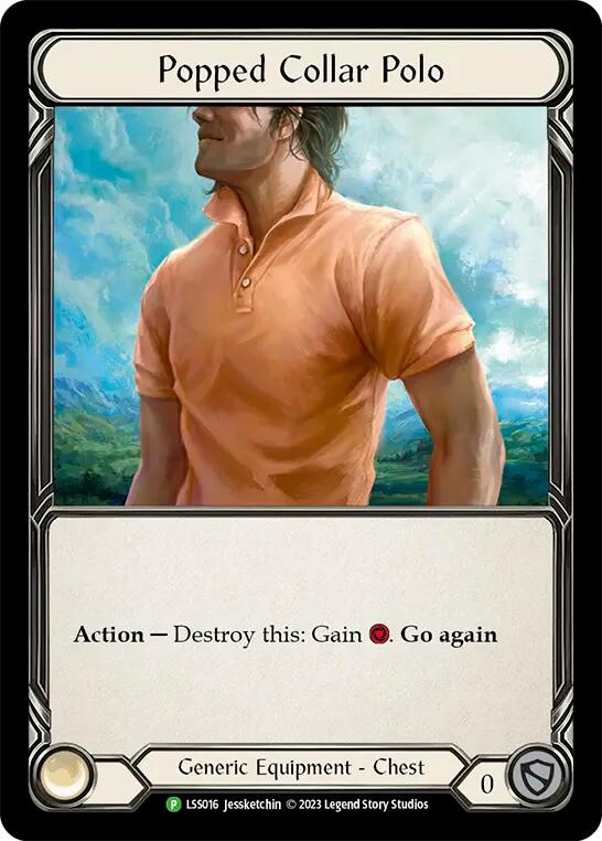 Popped Collar Polo [LSS016] (Promo)  Cold Foil | The CG Realm
