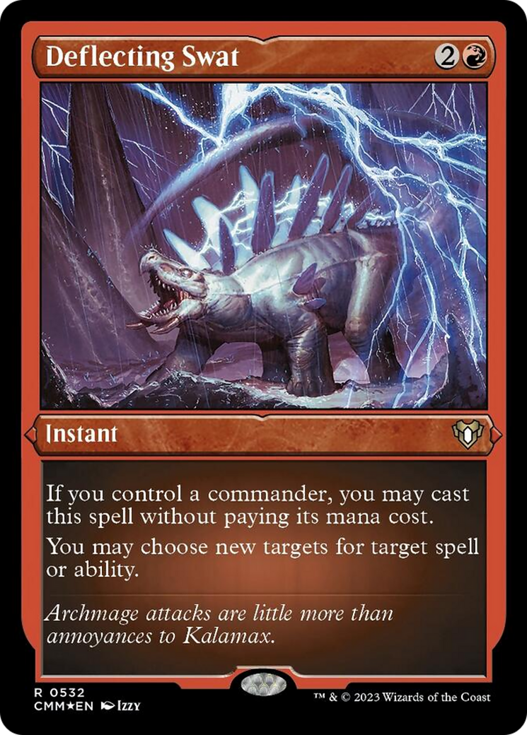 Deflecting Swat (Foil Etched) [Commander Masters] | The CG Realm