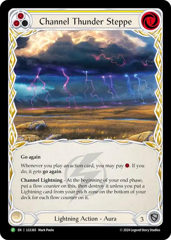 Channel Thunder Steppe (Cold Foil) [LGS365] (Promo)  Cold Foil | The CG Realm