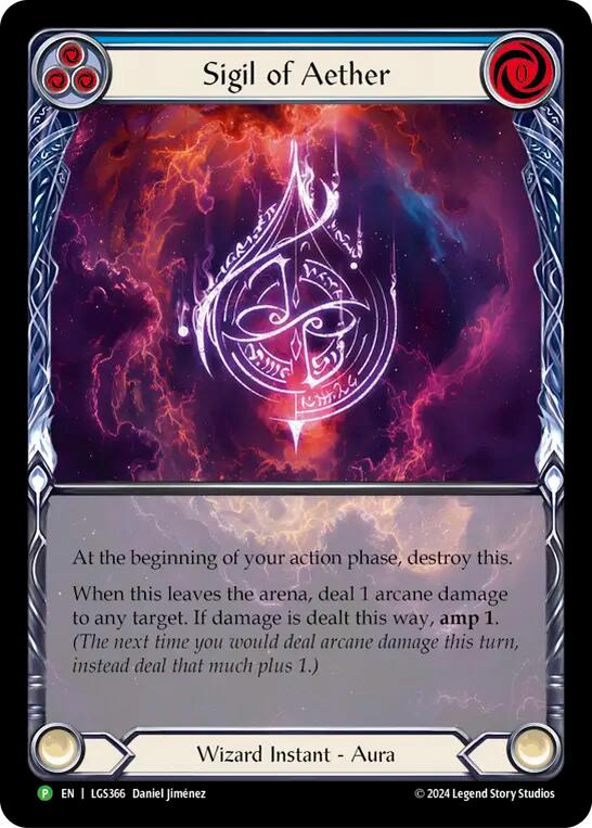 Sigil of Aether (Rainbow Foil) [LGS366] (Promo)  Rainbow Foil | The CG Realm