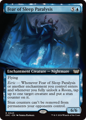Fear of Sleep Paralysis (Extended Art) [Duskmourn: House of Horror Commander] | The CG Realm