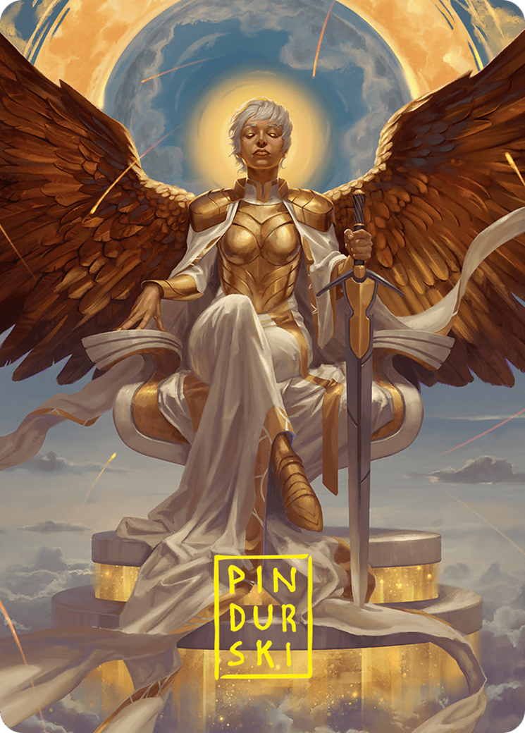 Herald of Eternal Dawn Art Card (27/54) [Foundations Art Series] | The CG Realm