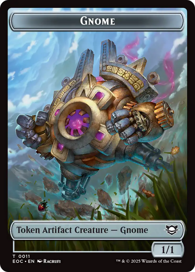 Thopter // Gnome Double-Sided Token (EOC-16 // 11) - Commander: Edge of Eternities