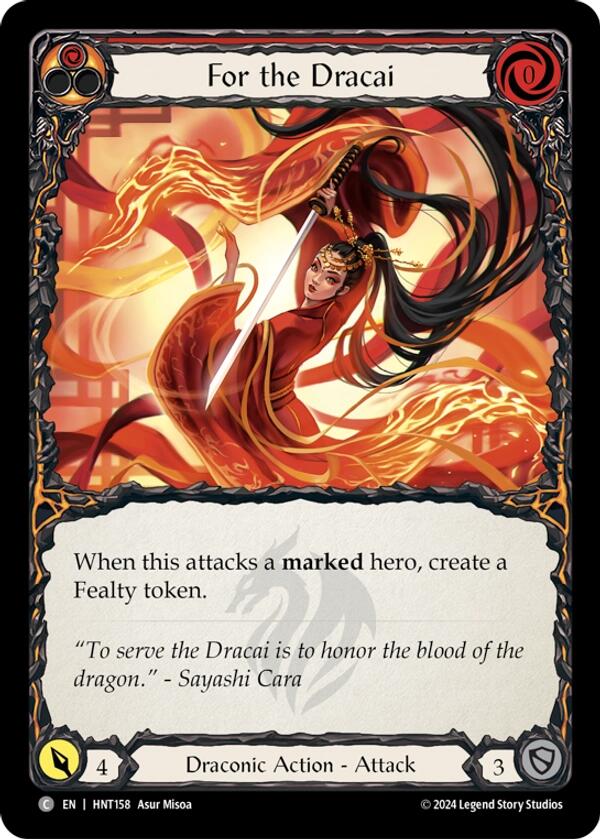 For the Dracai [HNT158] (The Hunted)  Rainbow Foil | The CG Realm