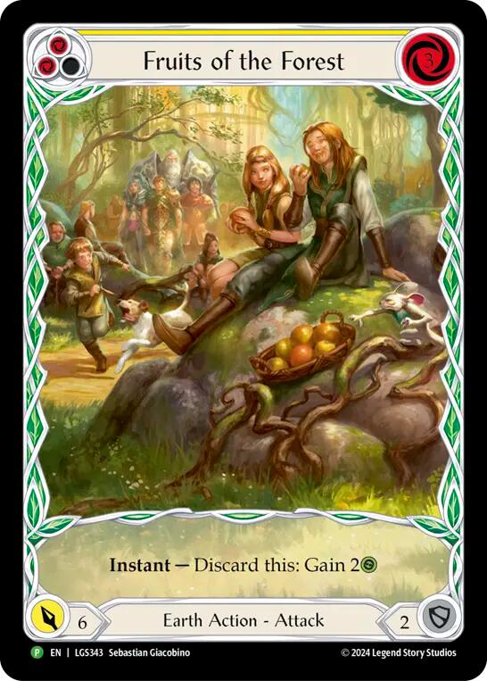 Fruits of the Forest (Yellow) [LGS343] (Promo)  Rainbow Foil | The CG Realm