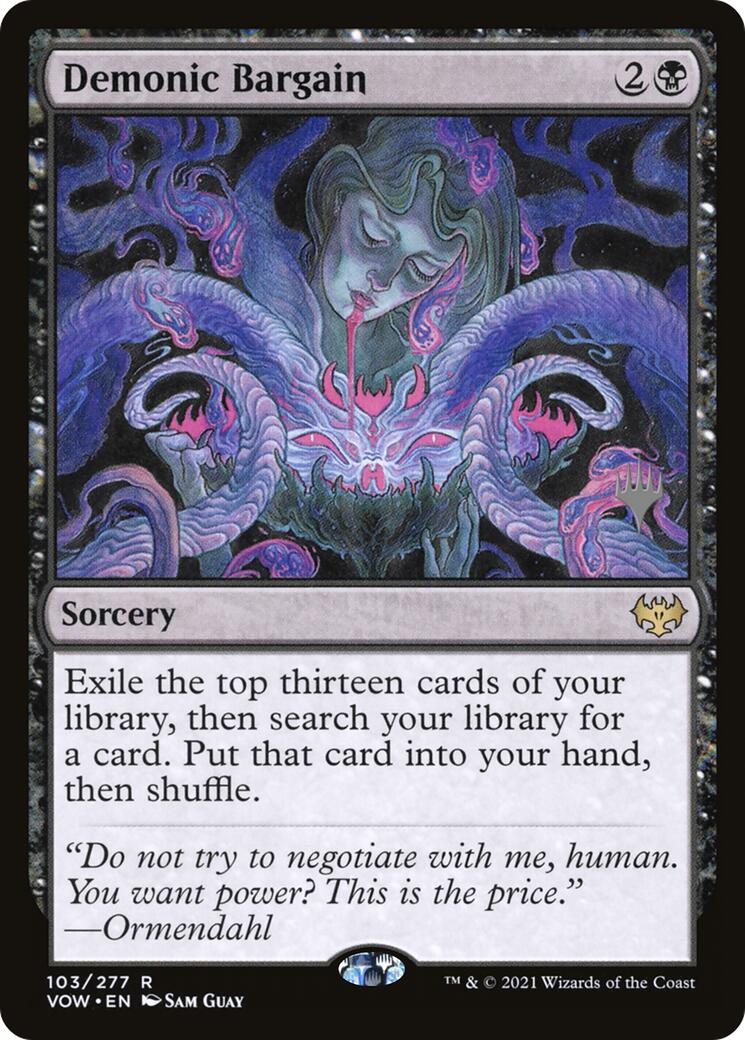 Demonic Bargain (Promo Pack) [Innistrad: Crimson Vow Promos] | The CG Realm