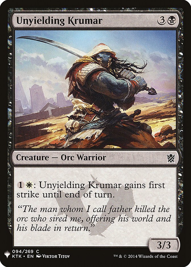 Unyielding Krumar [Mystery Booster] | The CG Realm