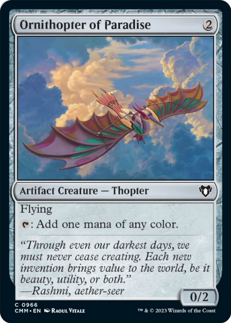 Ornithopter of Paradise [Commander Masters] | The CG Realm