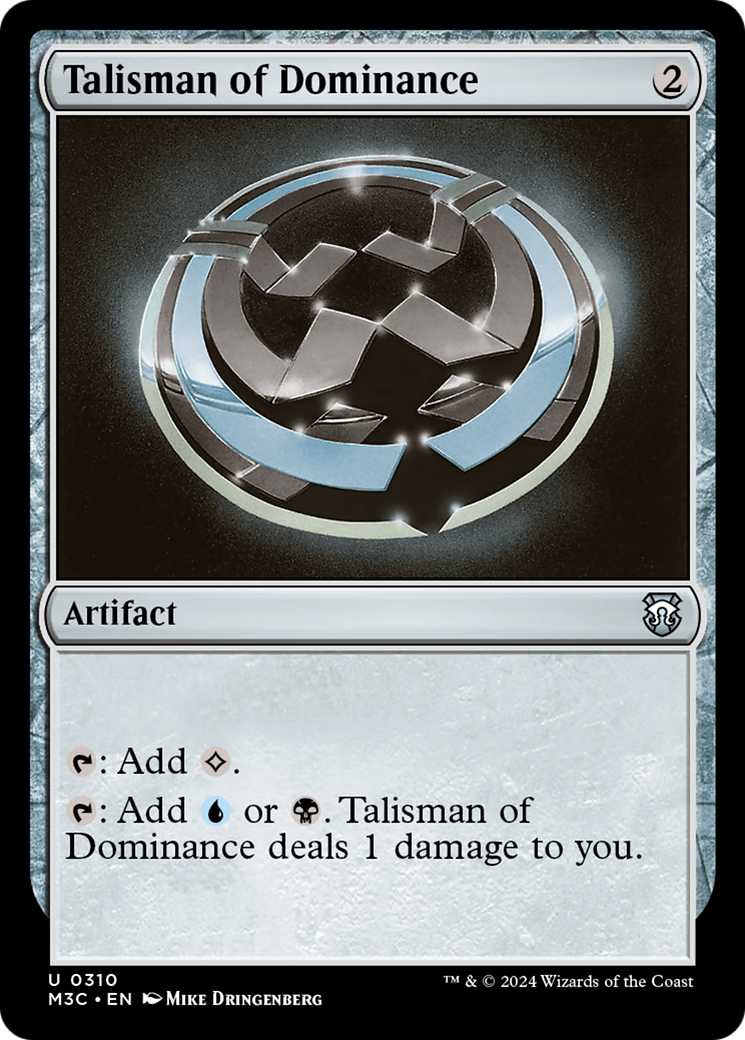 Talisman of Dominance (Ripple Foil) [Modern Horizons 3 Commander] | The CG Realm