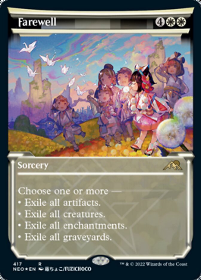 Farewell (Showcase) (Foil Etched) [Kamigawa: Neon Dynasty] | The CG Realm