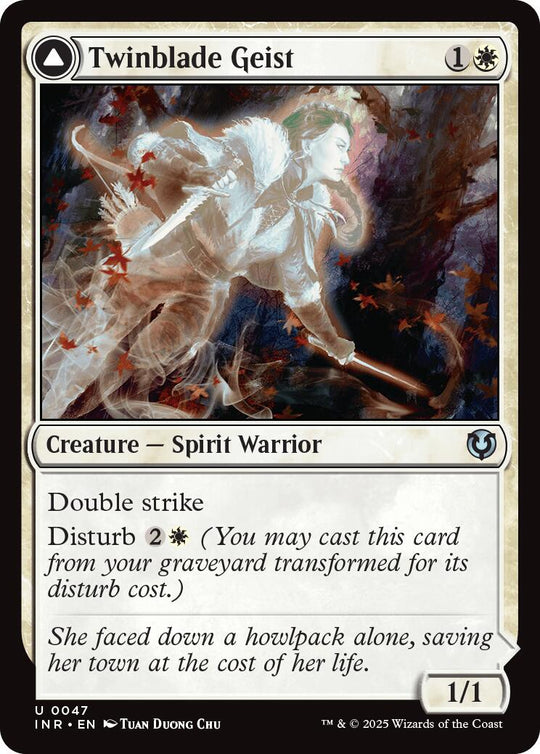 Twinblade Geist (INR-047) - Innistrad Remastered: (enchantment)