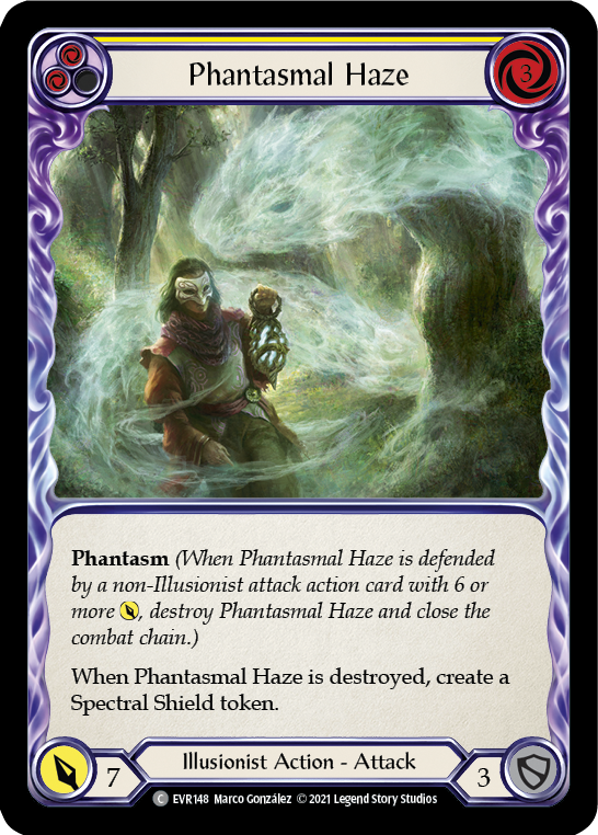 Phantasmal Haze (Yellow) [EVR148] (Everfest)  1st Edition Rainbow Foil | The CG Realm
