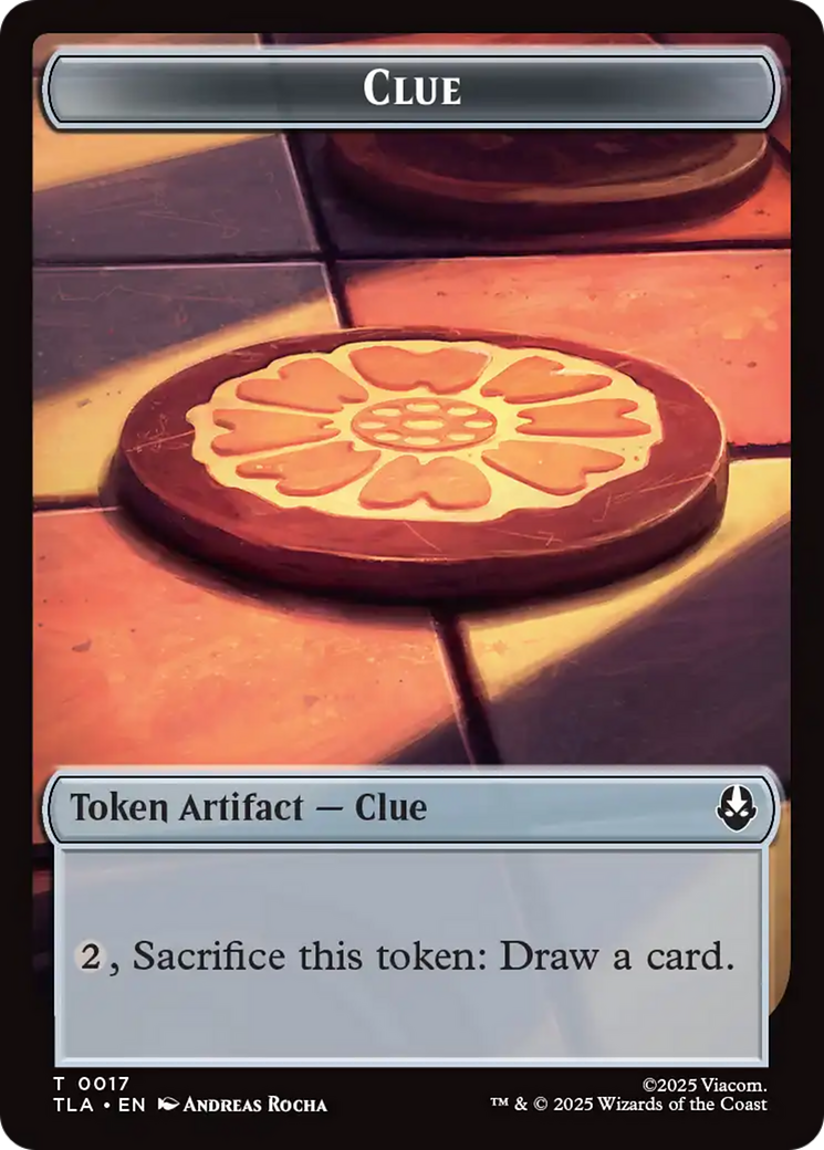 Monk // Clue (0017) Double-Sided Token [Avatar: The Last Airbender Tokens] | The CG Realm