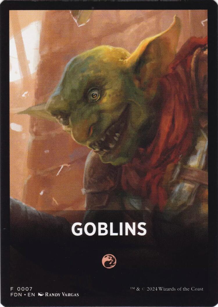 Goblins Theme Card [Foundations Tokens] | The CG Realm