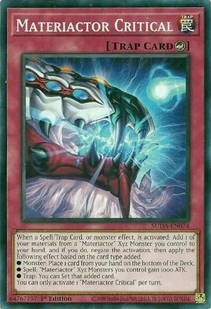 Materiactor Critical (SUDA-EN074) - Supreme Darkness 1st Edition