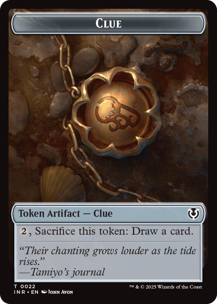 Human Soldier (0003) // Clue Double-Sided Token (INR-3 // 22) - Innistrad Remastered Foil