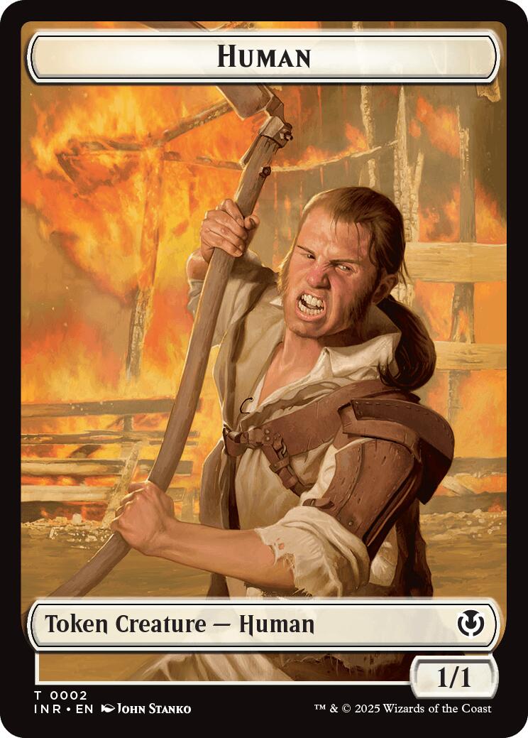 Spirit // Human (0002) Double-Sided Token (INR-2 // 4) - Innistrad Remastered