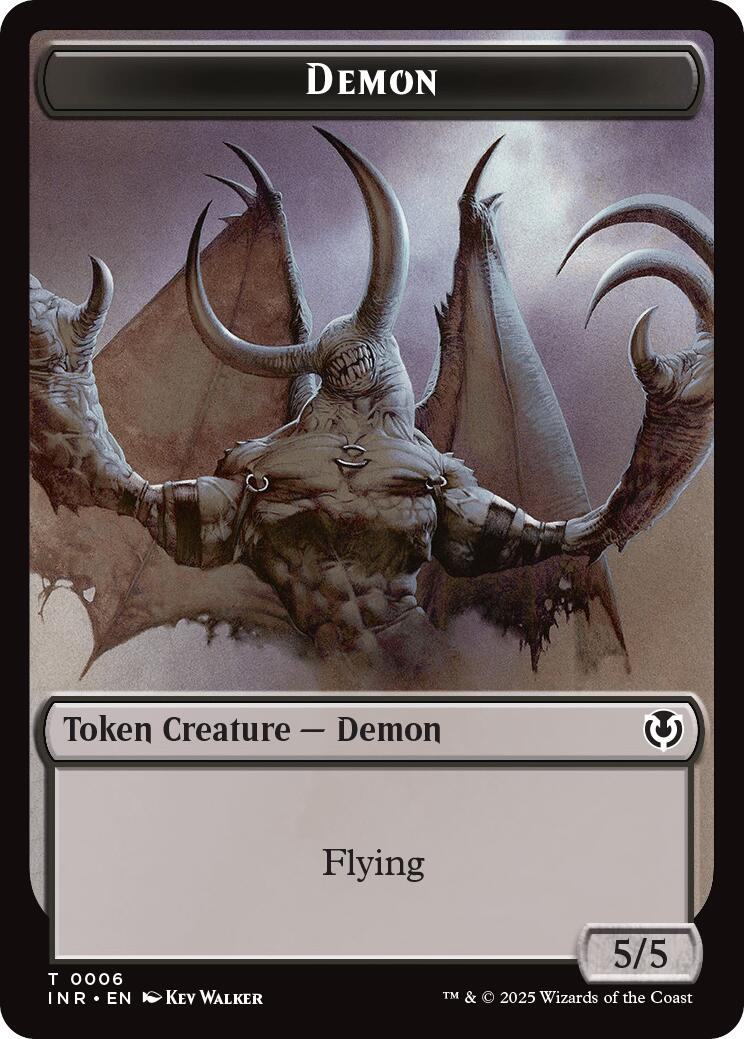 Demon // Human Cleric Double-Sided Token (INR-6 // 19) - Innistrad Remastered