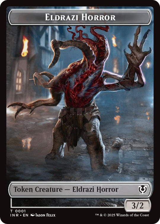 Clue // Eldrazi Horror Double-Sided Token (INR-22 // 1) - Innistrad Remastered