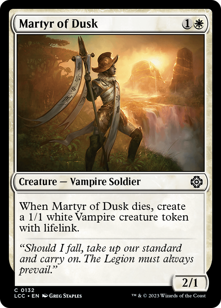 Martyr of Dusk [The Lost Caverns of Ixalan Commander] | The CG Realm