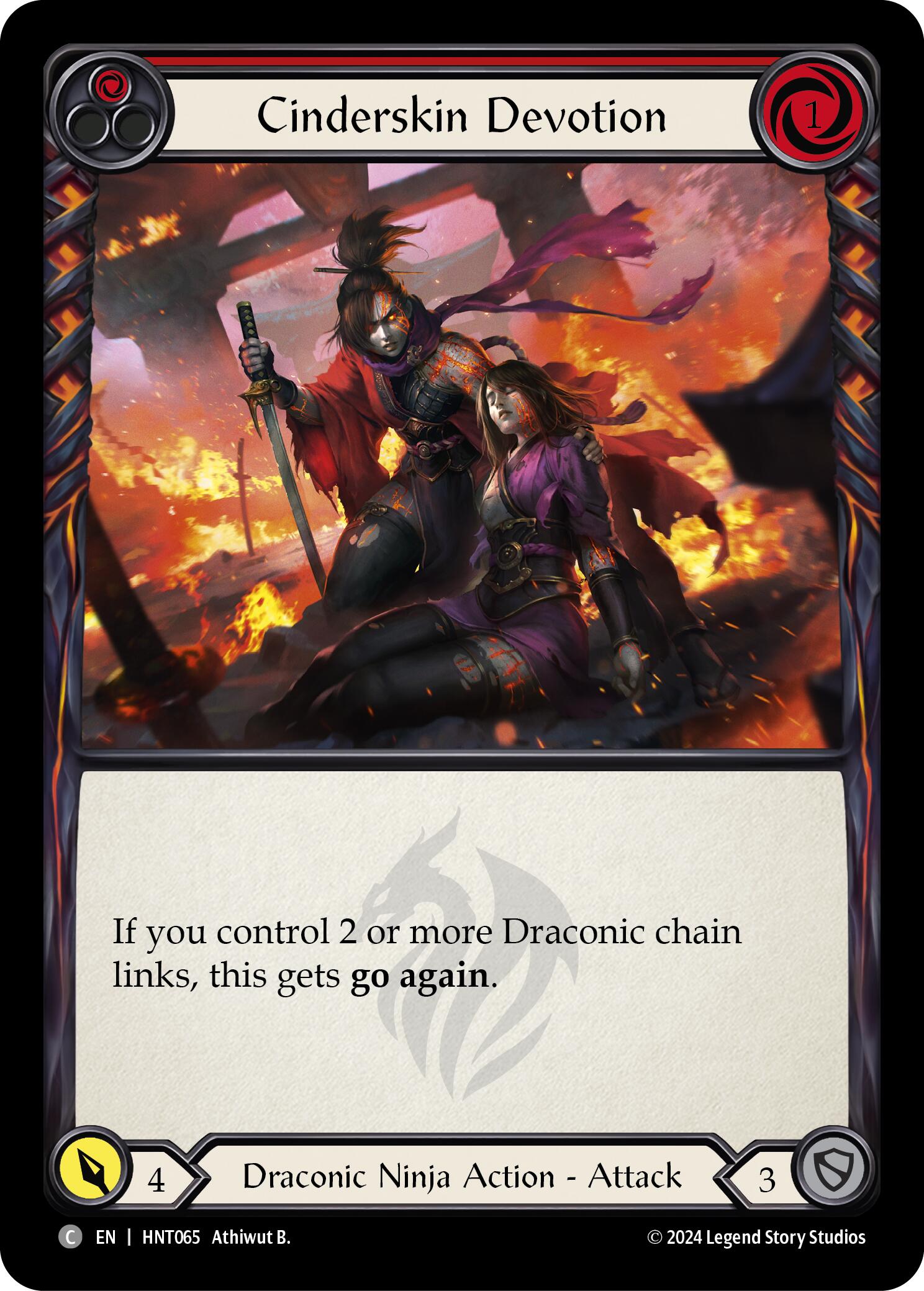 Cinderskin Devotion (Red) [HNT065] (The Hunted) | The CG Realm