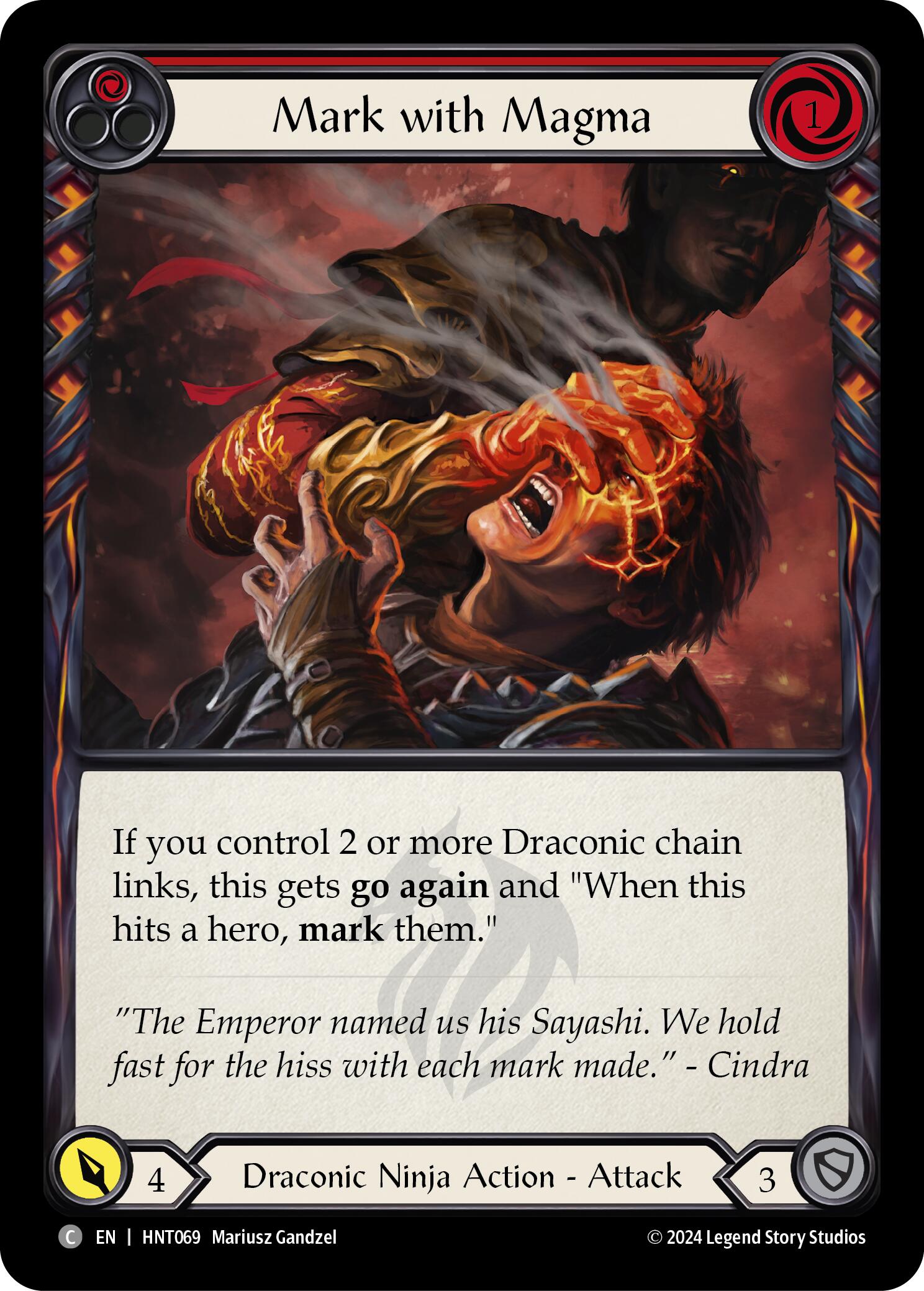 Mark with Magma (Red) [HNT069] (The Hunted) | The CG Realm