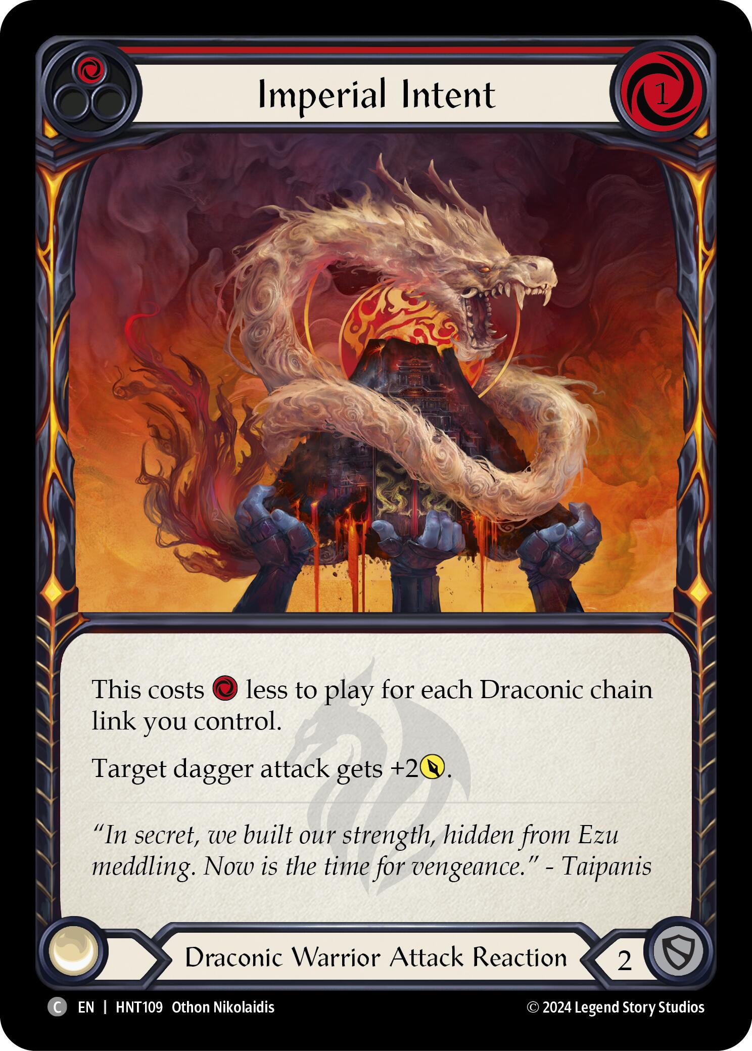 Imperial Intent (Red) [HNT109] (The Hunted)  Rainbow Foil | The CG Realm