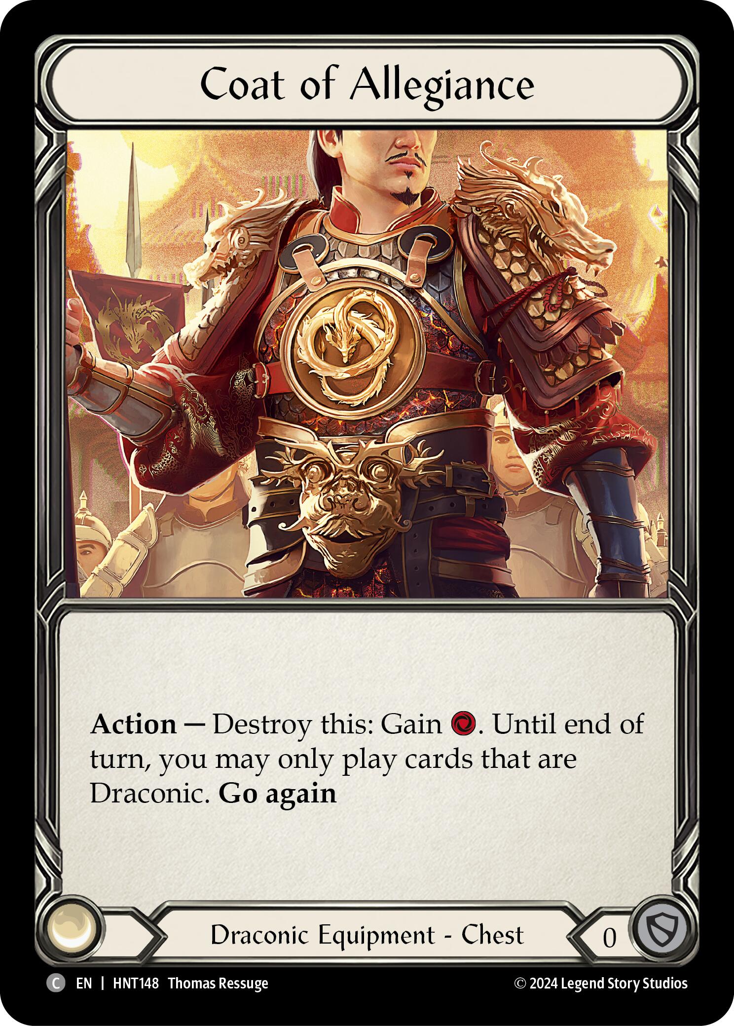 Coat of Allegiance [HNT148] (The Hunted)  Cold Foil | The CG Realm