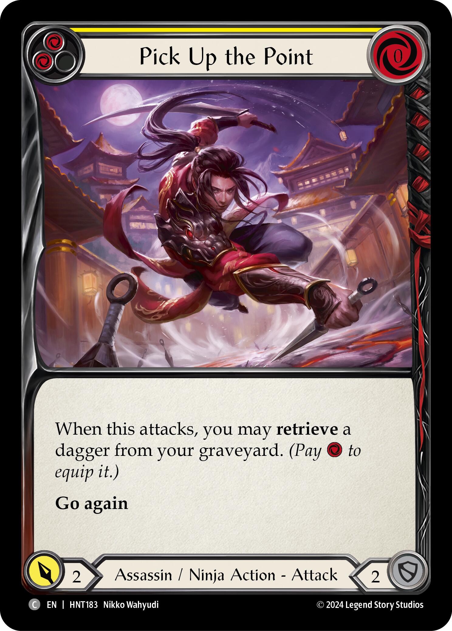 Pick Up the Point (Yellow) [HNT183] (The Hunted)  Rainbow Foil | The CG Realm