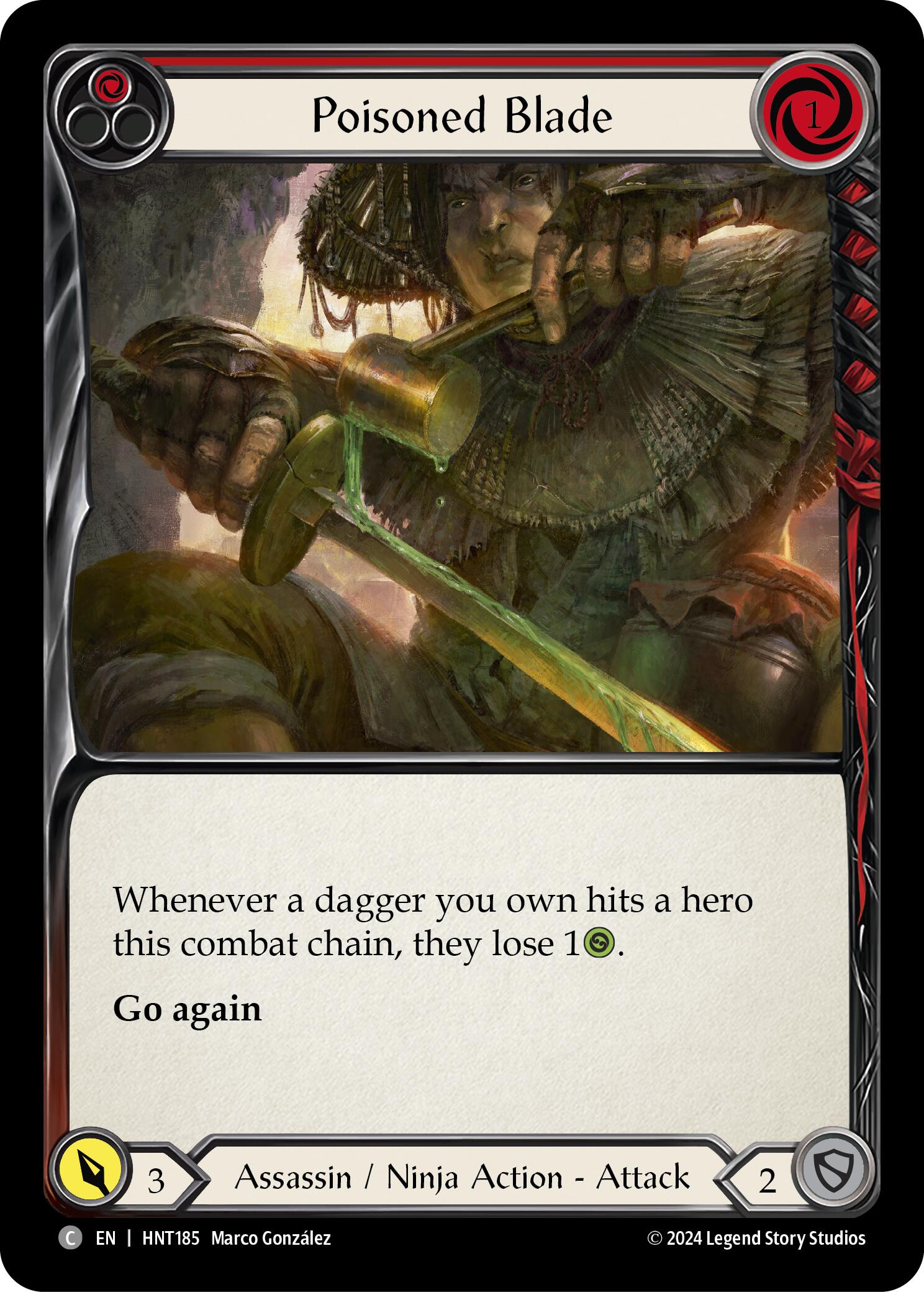 Poisoned Blade (Red) [HNT185] (The Hunted) | The CG Realm